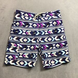 Tommy Bahama Swim Trunks Mens Medium Geometric Print Mesh Liner